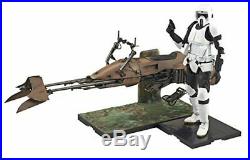 Star Wars Scout Trooper & Speeder Bike 1/12 Scale Plastic Model Kit Japan