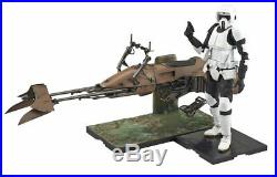 Star Wars Scout Trooper & Speeder Bike 1/12 scale model New