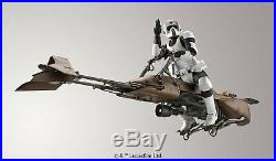 Star Wars Scout Trooper & Speeder Bike 1/12 scale model New