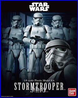 Star Wars Stormtrooper 1/6 scale plastic model kit Japan Bandai q84#