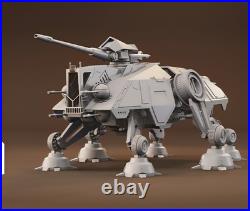 Star Wars The Clone Wars At-te Waller 1/64 Scale Custom 3d Model Kit Over 12 A