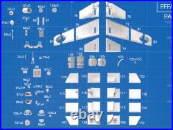 Star Wars The Clone Wars Laat I Gunship 1/32 Scale Custom 3d Model Kit Over 20