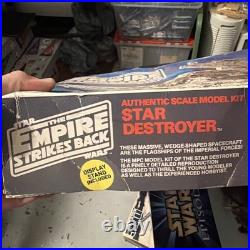 Star Wars The Empire Strikes Back Star Destroyer Model Kit MPC ERTL 1989 SEALED
