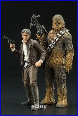 Star Wars The Force Awakens Han Solo & Chewbacca ARTFX+ Model Kit Set (Koto)