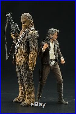 Star Wars The Force Awakens Han Solo & Chewbacca ARTFX+ Model Kit Set (Koto)