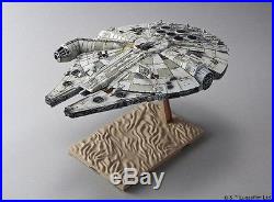 Star Wars The Force Awakens Millenium Falcon Plastic Model Kit 1/144 Scale Japan