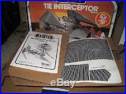 Star Wars-Vintage TIE Interceptor Vehicle withBox-Return of the Jedi-1983-NIce