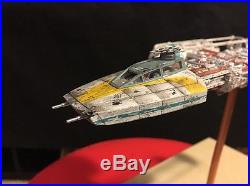 Star Wars Y-Wing Model Fine Molds 1/72 Scale FULLY BUILT & PAINTED