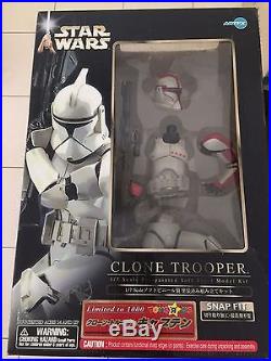 Star wars clone Trooper 1/7 Scale Kotobukiya Soft Vinyl model Kit Snap Fit Rare