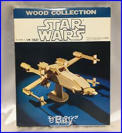 TAKARA Wood Collection X-wing fighter vintage Model Kit Star Wars Japanese toy