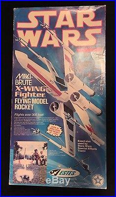 VINTAGE Star Wars MAXI-Brute X-Wing Fighter #1302 Flying Model Rocket