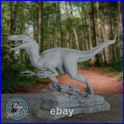 Velociraptor Jurassic Park 12.9 Diorama Figure Custom Resin Model Kit DIY