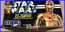 Vintage 1977 Star Wars MPC C-3PO 10 Scale Model Kit Complete UNUSED NIB