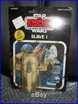 Vintage Kenner Star Wars Slave One 1 diecast Boba Fett figure, Moc, sealed