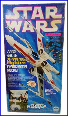 Vintage MAXI-BRUTE Star Wars X-Wing FIGHTER Flying Model ROCKET (1977) #1302