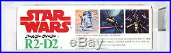 Vintage Star Wars Boxed Foreign Diecast R2-D2 Missile Firing AFA 75Q-EX+/NM #173