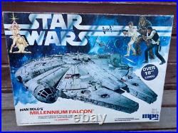 Vtg 1979 Mpc Star Wars Millennium Falcon Illuminated Model Kit 1-1925