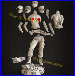 Woman Soldier 3D Print Garage Kit Figure Model Kit Unpainted Unassembled GK