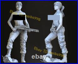 Woman Soldier 3D Print Garage Kit Figure Model Kit Unpainted Unassembled GK