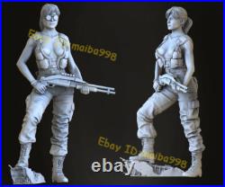 Woman Soldier 3D Print Garage Kit Figure Model Kit Unpainted Unassembled GK