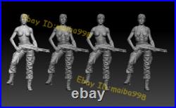 Woman Soldier 3D Print Garage Kit Figure Model Kit Unpainted Unassembled GK